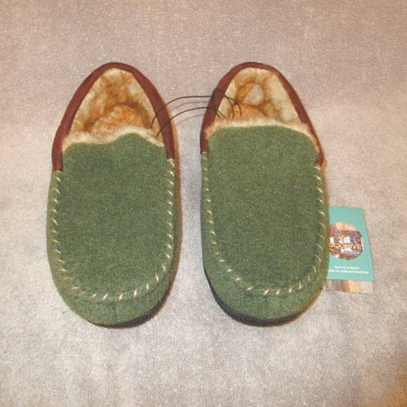 RockDove Men\'s Hearthfire Moc Slippers Size 9 Sherling Lined Wool Foam In & Out main image 6
